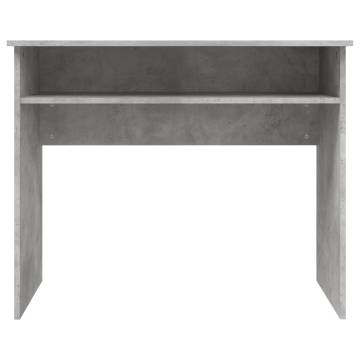 Concrete Grey Desk 90x50 cm | Stylish Engineered Wood Design