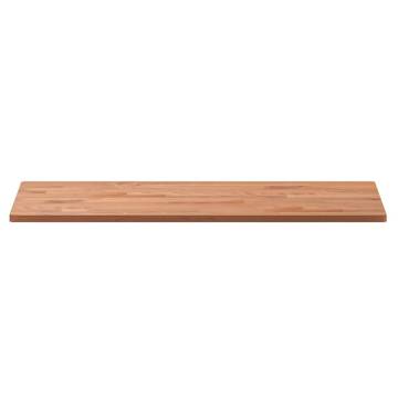 Durable Solid Wood Beech Bathroom Countertop | 80x40x1.5 cm