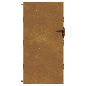 Garden Gate 85x200 cm Corten Steel - Durable & Elegant Entry