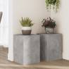  Plant Stands 2 pcs Concrete Grey 25x25x35 cm Engineered Wood Colour concrete grey Size 25 x 25 x 35 cm Quantity in Package 2 