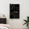 Mirror Jewellery Cabinet Wall Mounted Black - Stylish Storage