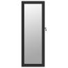 Mirror Jewellery Cabinet Wall Mounted Black - Stylish Storage