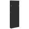 Mirror Jewellery Cabinet Wall Mounted Black - Stylish Storage