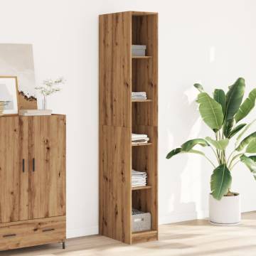 Artisian Oak Wardrobe - 30x50x200 cm Engineered Wood