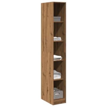 Artisian Oak Wardrobe - 30x50x200 cm Engineered Wood