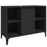 Elegant Black Sink Cabinet - 80x33x60 cm | HipoMarket