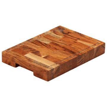 Solid Acacia Wood Chopping Board - 30x21 cm | Hipomarket