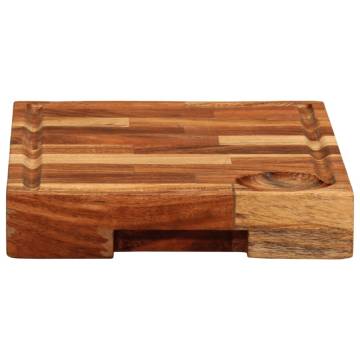 Solid Acacia Wood Chopping Board - 30x21 cm | Hipomarket