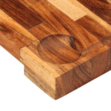 Solid Acacia Wood Chopping Board - 30x21 cm | Hipomarket