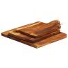 Chopping Board Set - 3pcs Solid Wood Acacia | Hipo Market