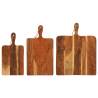 Chopping Board Set - 3pcs Solid Wood Acacia | Hipo Market