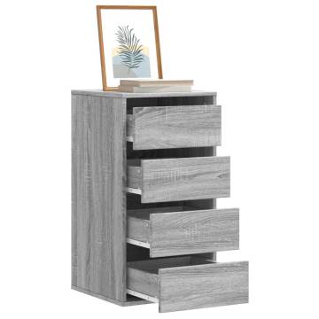 Corner Chest of Drawers Grey Sonoma - Stylish Storage Solution