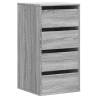 Corner Chest of Drawers Grey Sonoma - Stylish Storage Solution