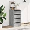 Corner Chest of Drawers Grey Sonoma - Stylish Storage Solution