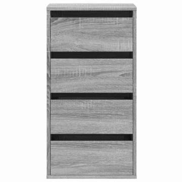 Corner Chest of Drawers Grey Sonoma - Stylish Storage Solution