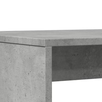 3 Piece Concrete Grey Dining Table & Bench Set - Hipomarket