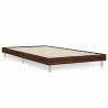 Brown Oak Bed Frame 90x190 cm - Durable Engineered Wood