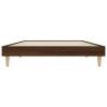 Brown Oak Bed Frame 90x190 cm - Durable Engineered Wood