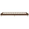 Brown Oak Bed Frame 90x190 cm - Durable Engineered Wood