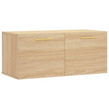 Wall Cabinet Sonoma Oak - Stylish Storage Solution | Hipomarket