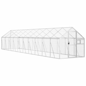 Aviary Silver 1.79x10x1.85 m Aluminium - Safe Bird Home