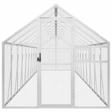 Aviary Silver 1.79x10x1.85 m Aluminium - Safe Bird Home