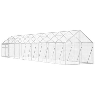 Aviary Silver 1.79x10x1.85 m Aluminium - Safe Bird Home