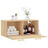 Wall Cabinet Sonoma Oak - Stylish Storage Solution | Hipomarket