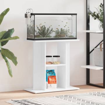 Aquarium Stand White 60x30x60 cm - Durable & Stylish Design