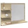  Bathroom Mirror Sonoma Oak 60x10.5x45 cm Engineered Wood Colour sonoma oak Quantity in Package 1 