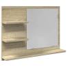 Sonoma Oak Bathroom Mirror 60x10.5x45 cm | Hipomarket