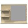 Sonoma Oak Bathroom Mirror 60x10.5x45 cm | Hipomarket