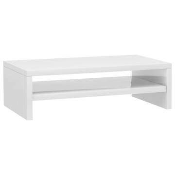 Monitor Stand High Gloss White - Stylish & Functional | Hipo Market