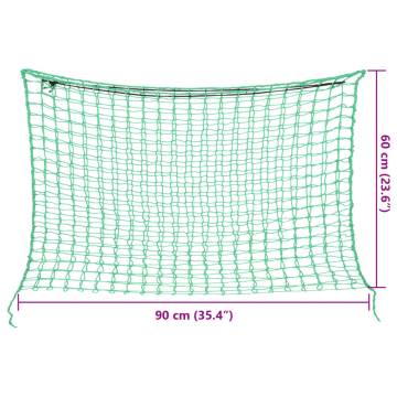 Hay Nets 2 Pcs Rectangular Green 90x60 cm - Hipomarket