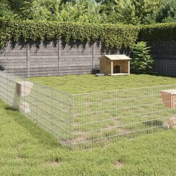 Free Range Animal Enclosure - 48-Panel Galvanised Iron | HipoMarket