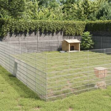 Free Range Animal Enclosure - 48 Panels | Galvanised Iron