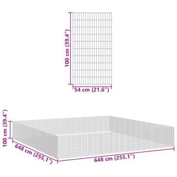 Free Range Animal Enclosure - 48 Panels | Galvanised Iron