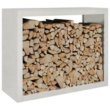 Durable Stainless Steel Firewood Rack - 100x40x80 cm