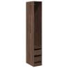 Brown Oak Wardrobe 30x50x200 cm - Stylish Engineered Wood