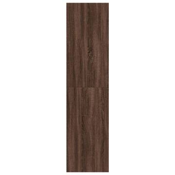 Brown Oak Wardrobe 30x50x200 cm - Stylish Engineered Wood