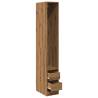 Stylish Artisan Oak Wardrobe - 30x50x200 cm Engineered Wood