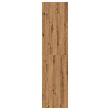 Stylish Artisan Oak Wardrobe - 30x50x200 cm Engineered Wood