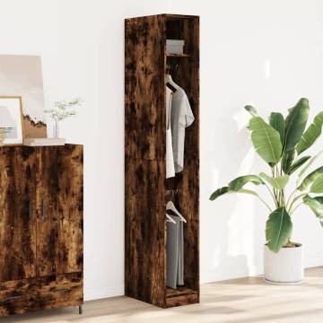 Smoked Oak Wardrobe - Stylish Storage Solution | HipoMarket UK