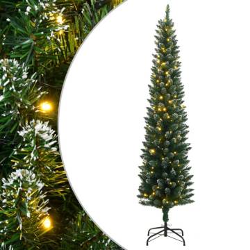 Artificial Slim Christmas Tree 180cm with 300 LEDs | HipoMarket