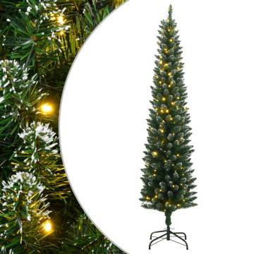 Artificial Slim Christmas Tree 240cm with 300 LEDs