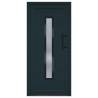 Front Door Anthracite 98x208 cm PVC - Elegant & Secure Entry