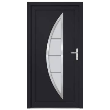 Front Door Anthracite 98x200 cm PVC - Stylish and Secure