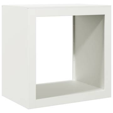 Firewood Rack White 60x40x60 cm Steel - Durable Storage Solution