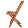 Outdoor Bistro Chairs Set - Solid Acacia Wood - 2 pcs