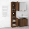 Bathroom Cabinet Brown Oak - Engineered Wood 32x34x188.5 cm